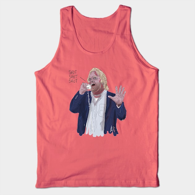 Punch Drunk Love: SHUT SHUT SHUT Tank Top by 51Deesigns